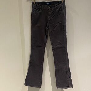 NWOT Old Navy Grey Corduroy Mid Rise Flare Pants Size 2R